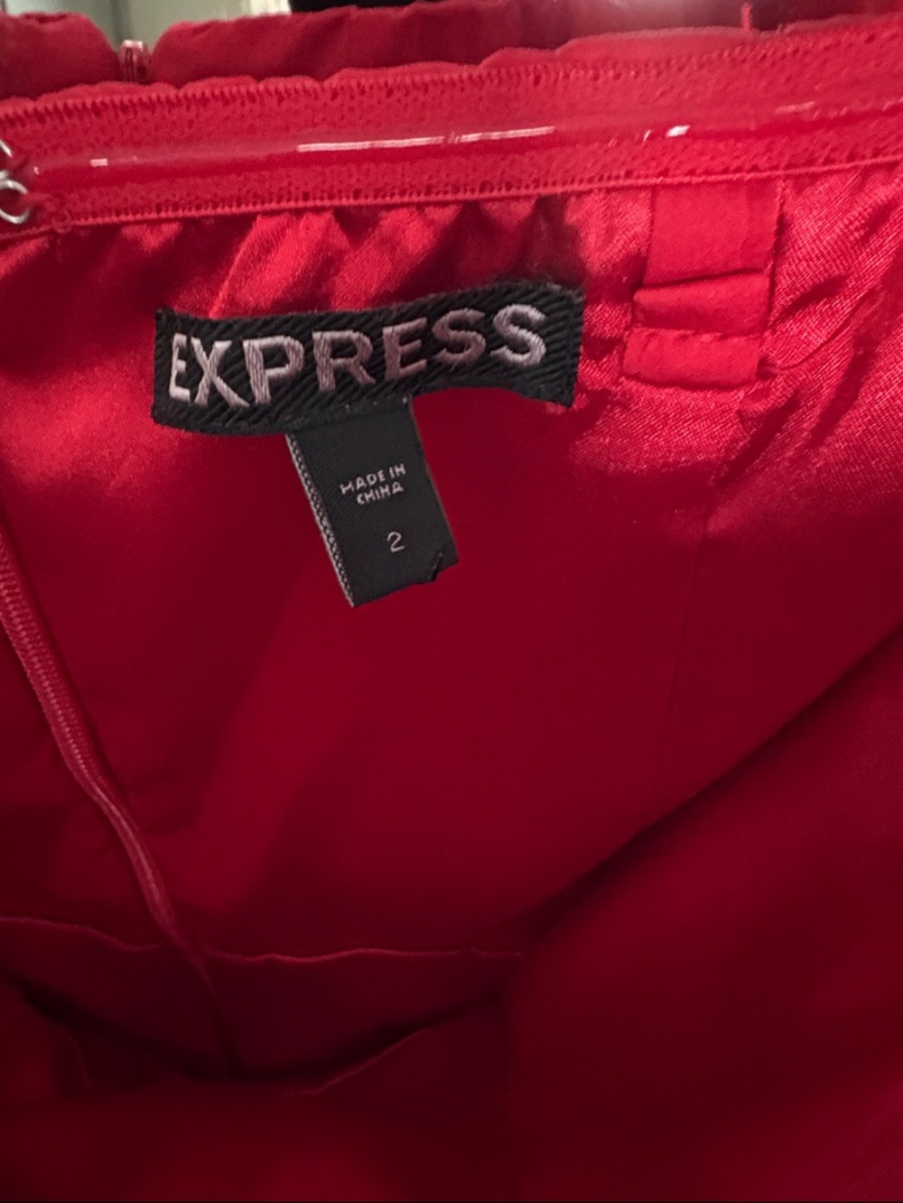 Express Red Mini Dress - Picture 3 of 4